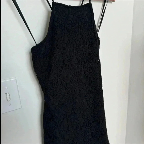 NWT JOA BLACK EYELET LACE ROMPER XS - Picture 3 of 6